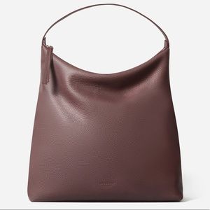 Everlane Boss Bag Pebbled Burgundy
